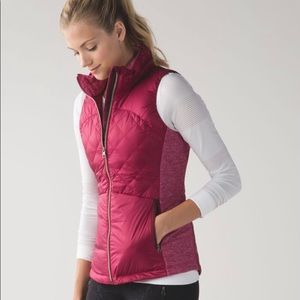 NWOT Lululemon Down For A Run Vest Berry 6